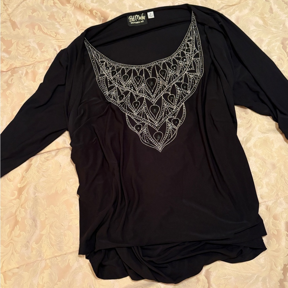 Vintage 1X Designer Sequin Top